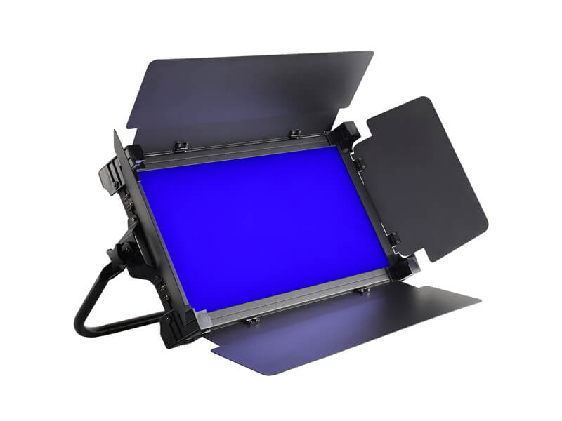 Farbenfrohes Video mit RGB- und zweifarbigem LED-Videopanel-Licht